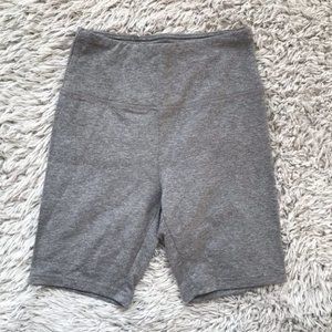 Garage Grey High Waisted Biker Shorts